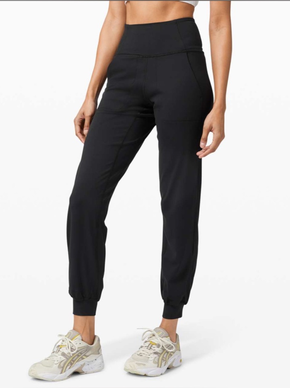 lululemon athletica Black High-Rise Joggers with side vent